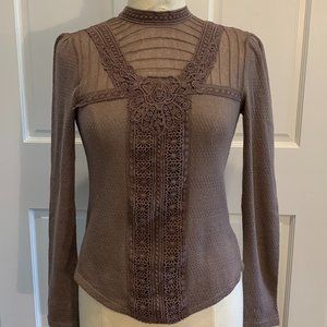 knit lace blouse
